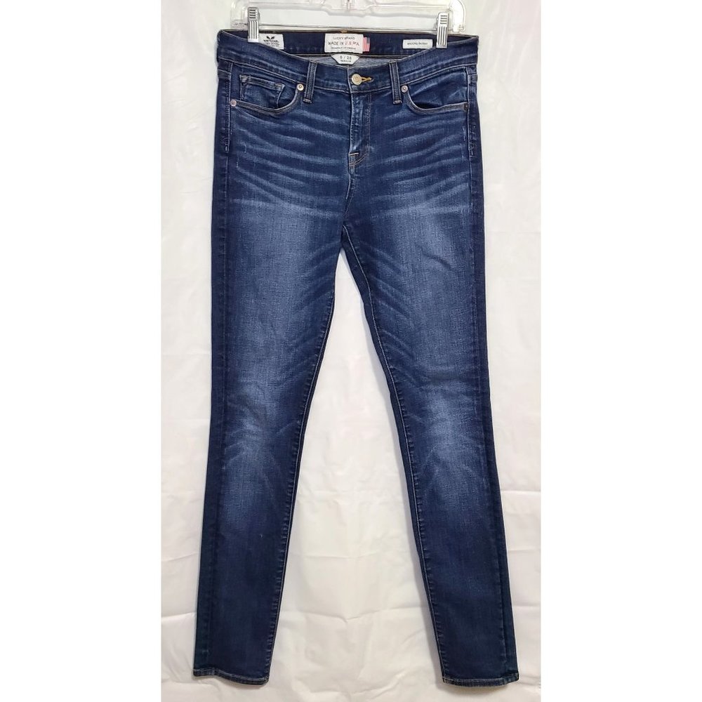 Lucky Brand Made In the U.S.of A. Brooke Skinny Medium Wash Jeans Womens Size 6